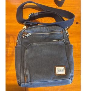 Travelon heavy duty Canvas travel organizer crossbody bag